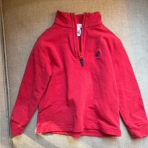 The Beaufort Bonnet Company Red Boys Quarter Zip